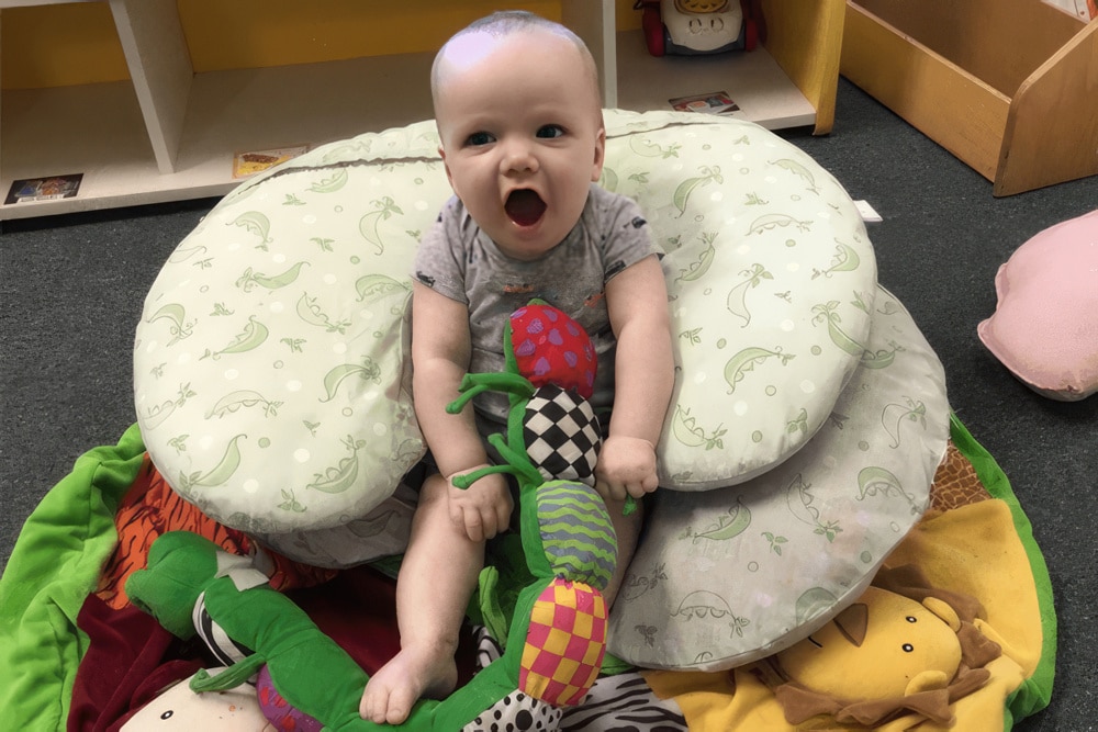 Teacher-Supported Tummy Time Builds Muscles